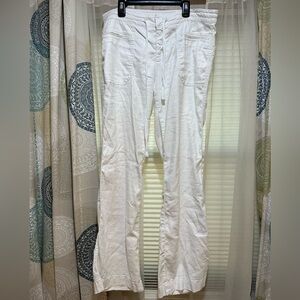 Level 99 White Straight Leg Pants